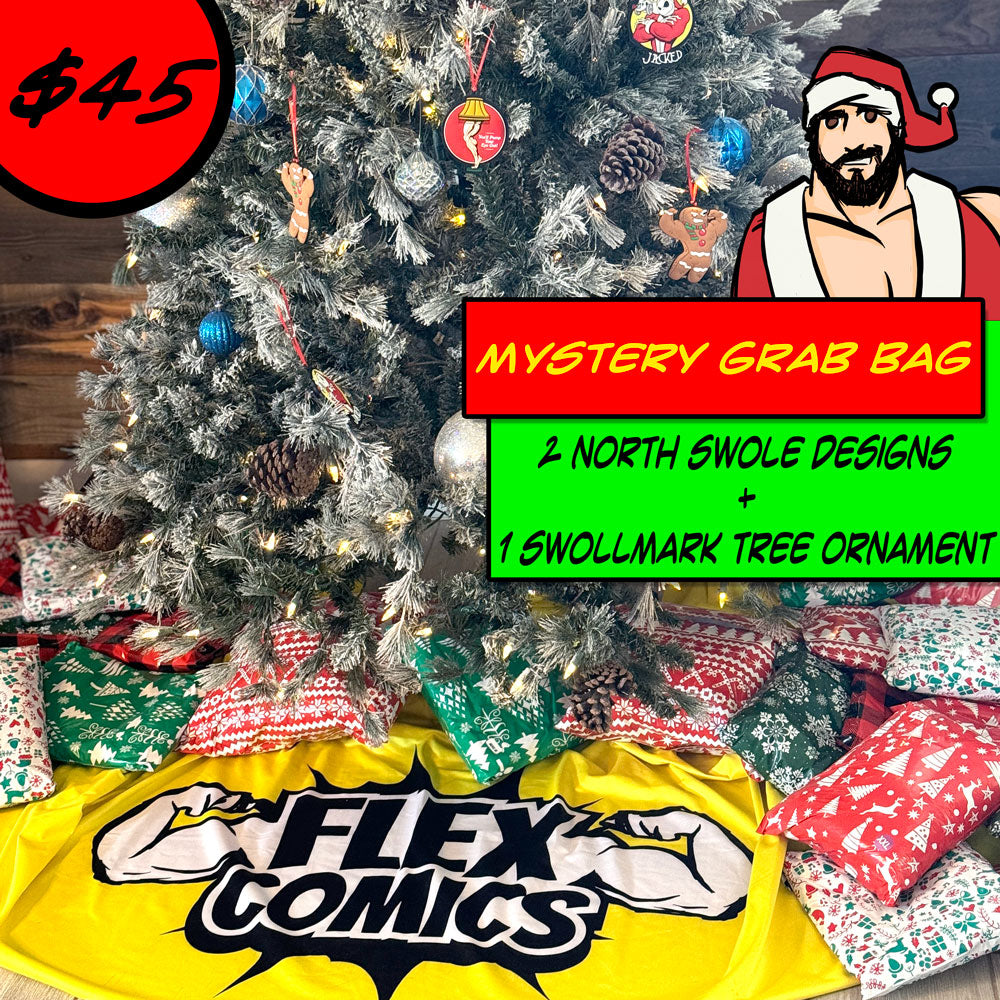 Mystery Grab Bag: North Swole Edition (2 Designs) + 1 Swollmark Tree Ornament