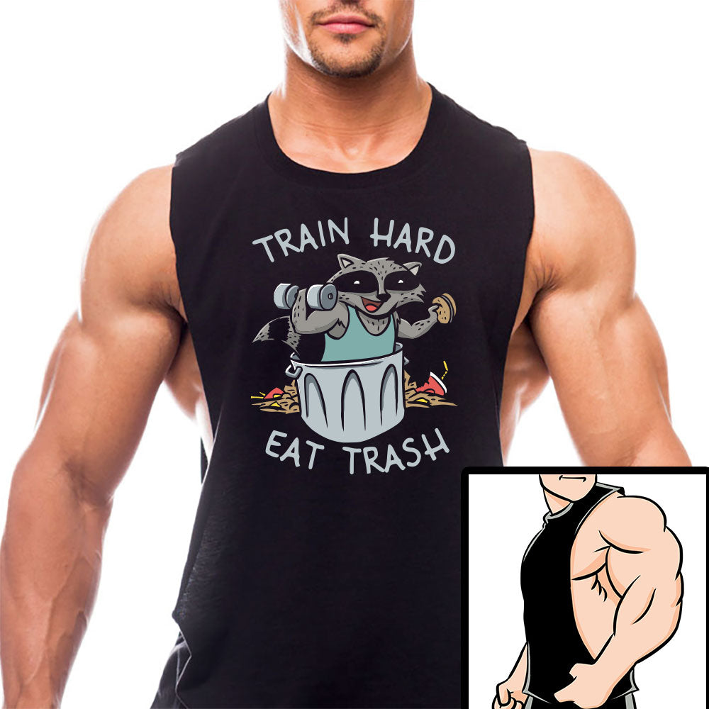 Train Hard Eat Trash Raccoon