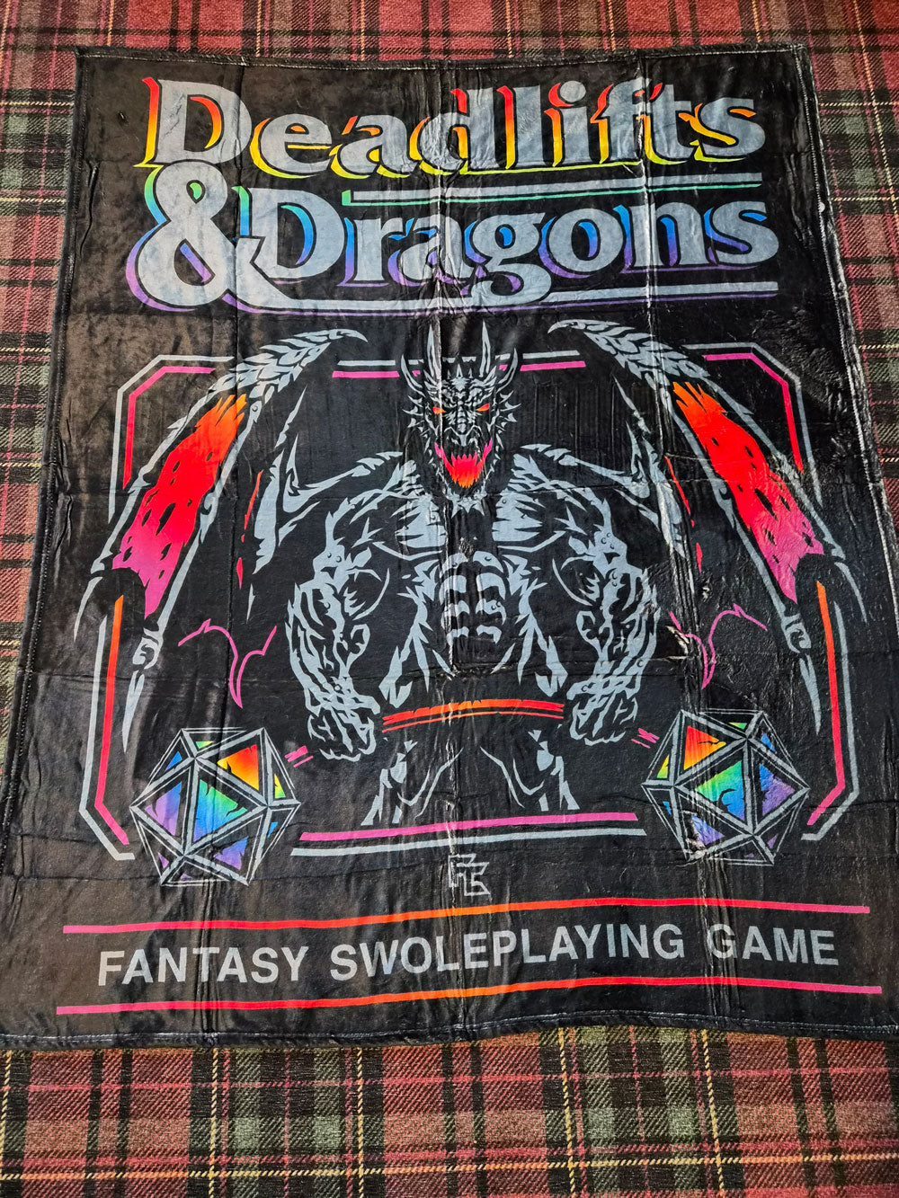 DnD Deadlifts & Dragons Blanket