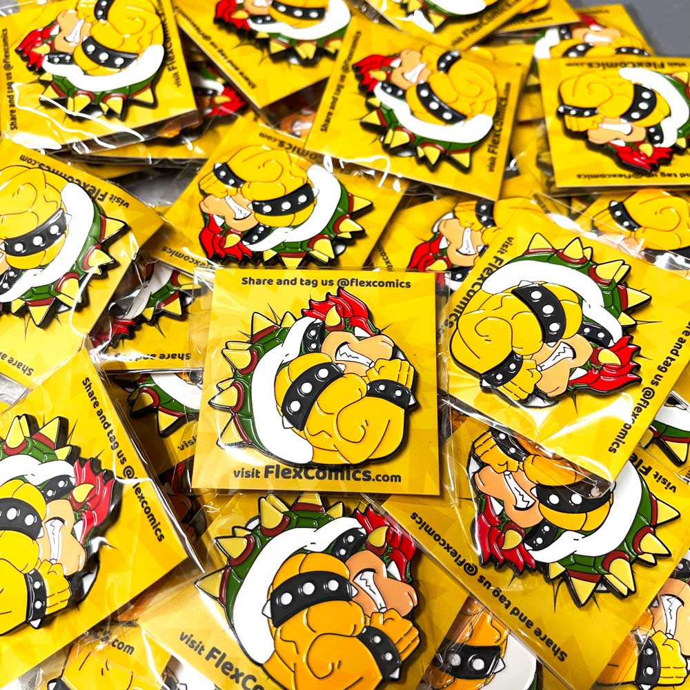 Flexing Koopa - Pin