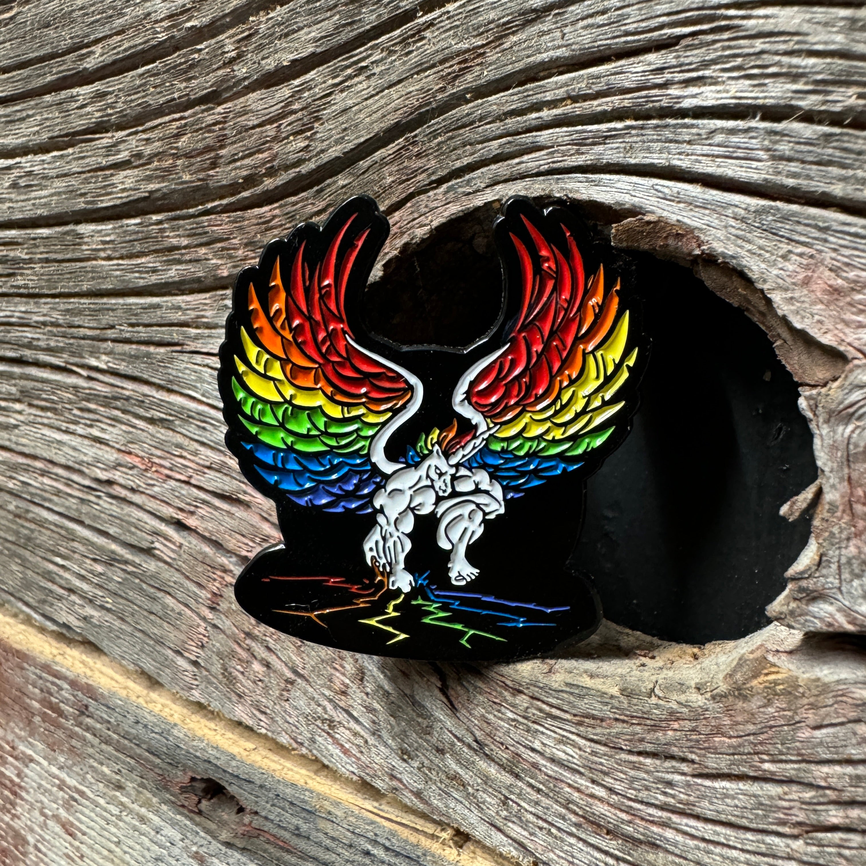 Unicorn Muscle Landing - Pin