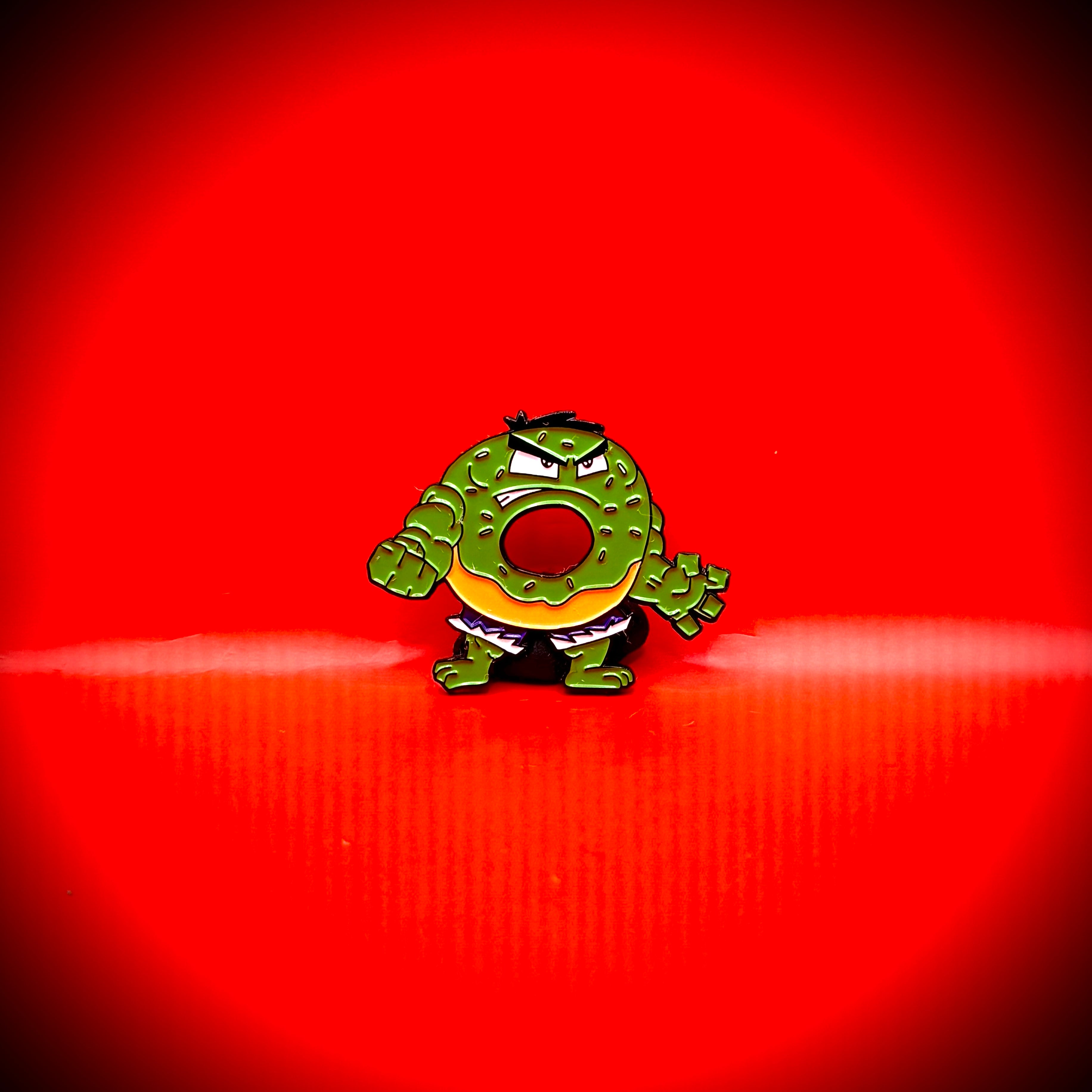 Hangry Hulk Donut - Pin