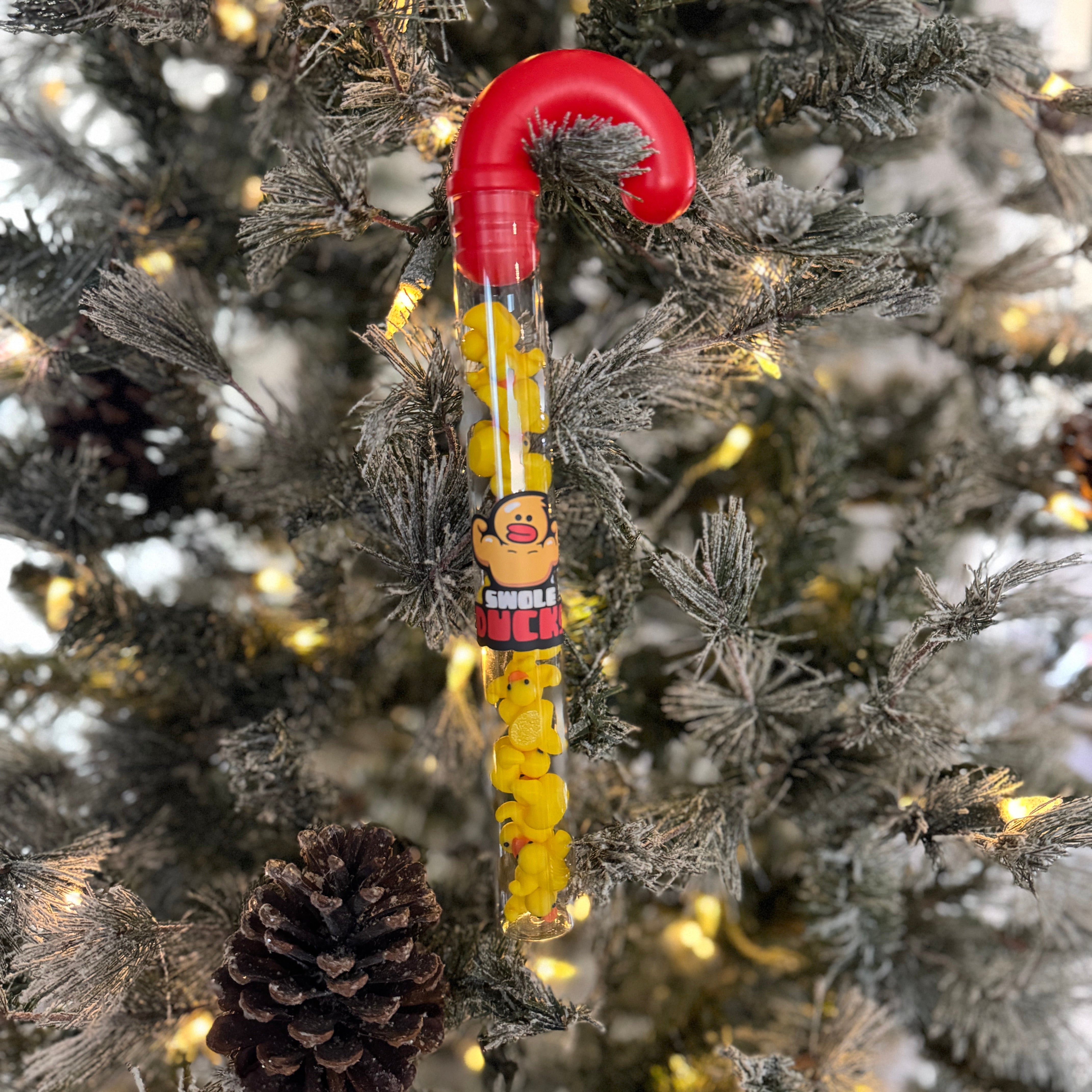 Swole Duck Candy Cane