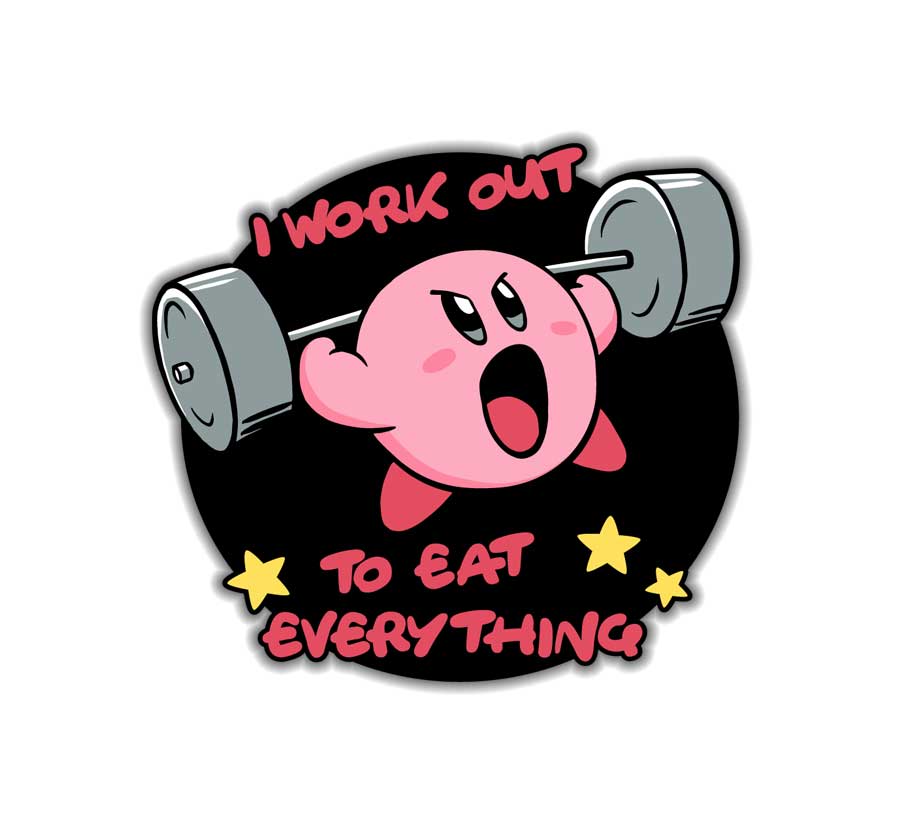 I Workout To Eat Everything - Sticker