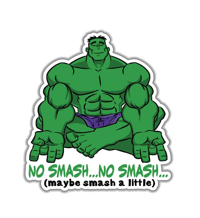 No Smash Incredible Bulk - Vinyl Sticker