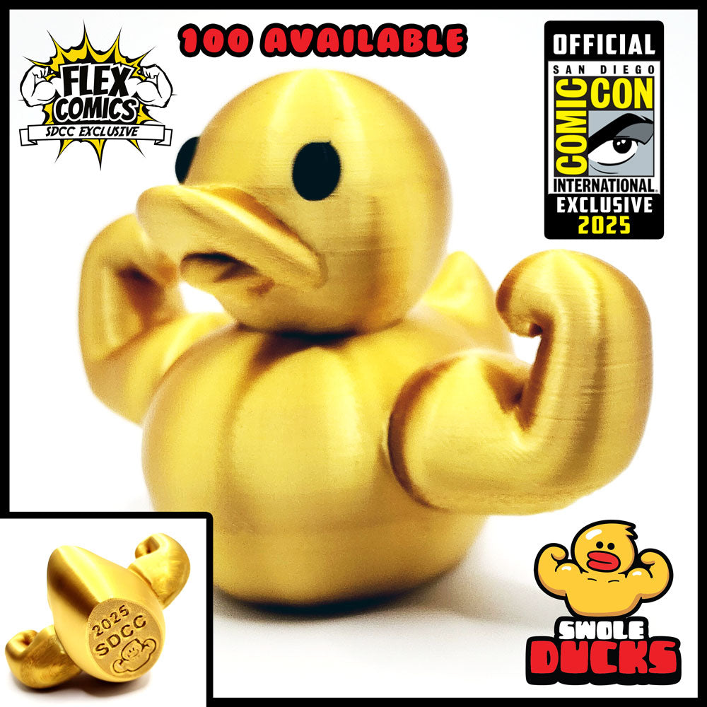 Golden Swole Duck - SDCC 2025 Official Exclusive Charity Sale