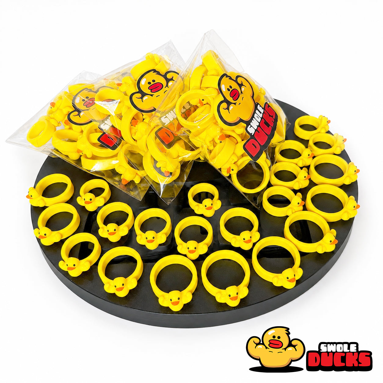 SwoleDuck™ 90s Throwback Retro Rings (21 Pack)