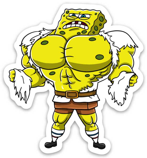 SwoleBob Shirt Rip - Sticker