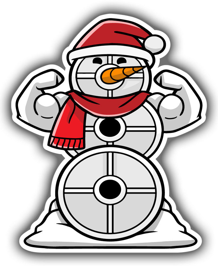 Weight Plate SwoleMan Sticker - Main Image