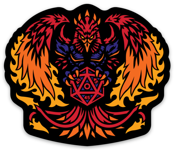 DnD Phoenix Bird - Sticker