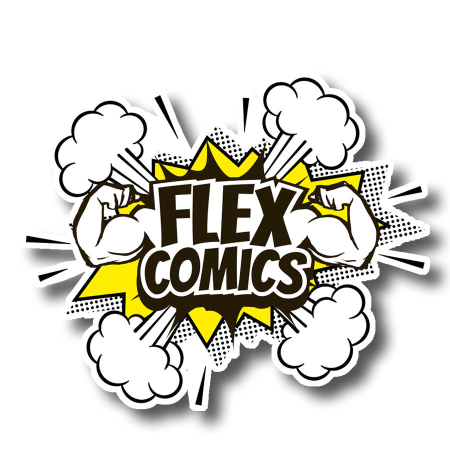 Flex Comics Logo Explosion - Sticker