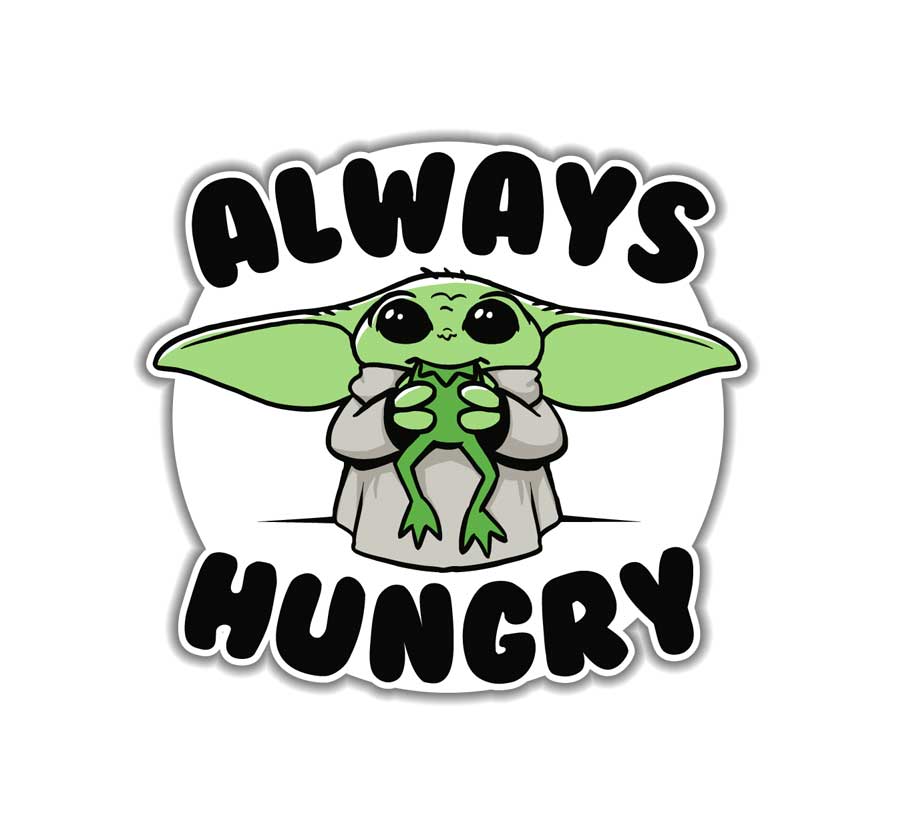 Food Hunger Sticker Always Hungry - Sticker