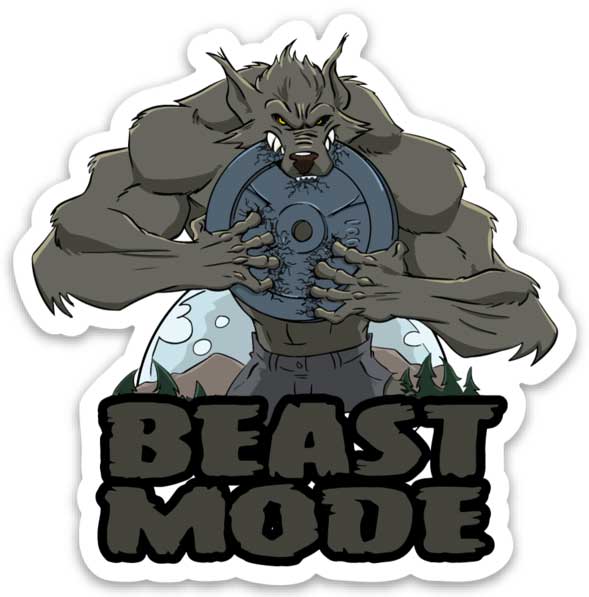 Werewolf Beast Mode - Sticker