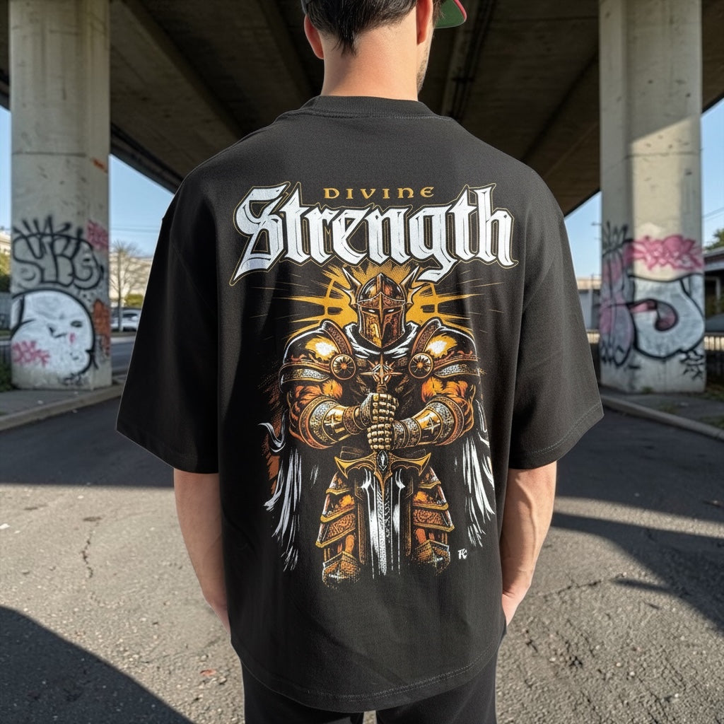 Divine Strength - OVERSIZE TEE (Shorter Style)
