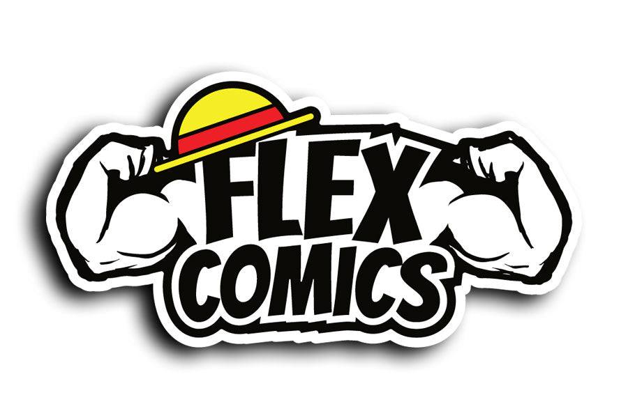 Straw Hat Flex Comics Logo - Sticker
