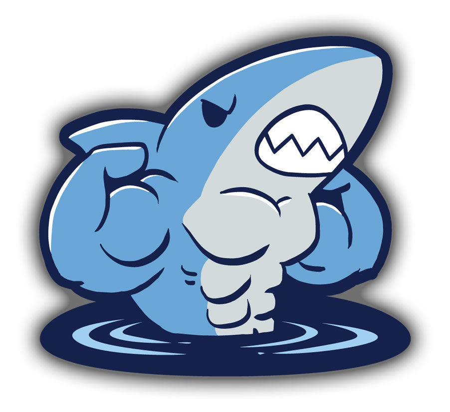 Flexing Shark - Sticker