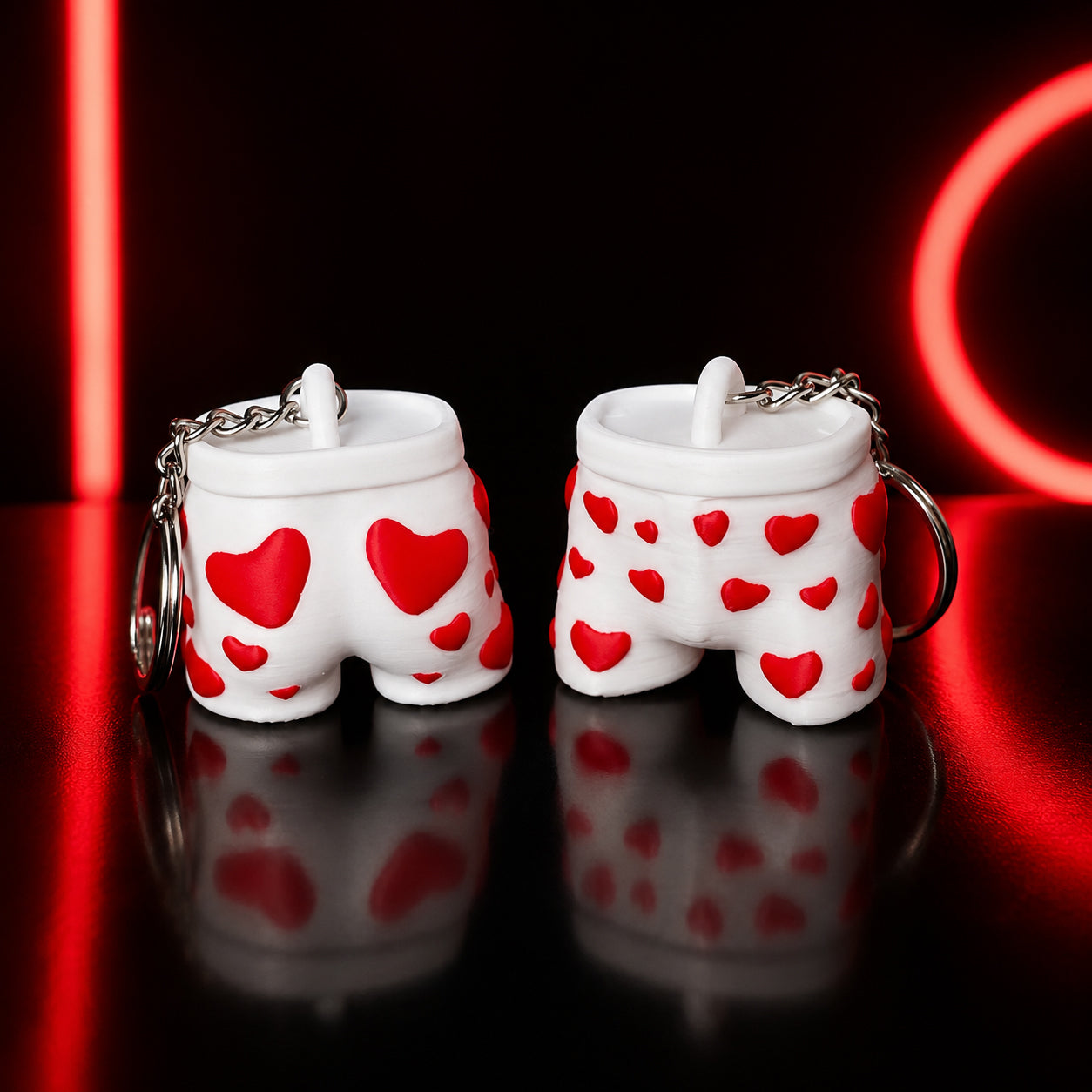 Dungeon Crawler Heart Boxers Keychain