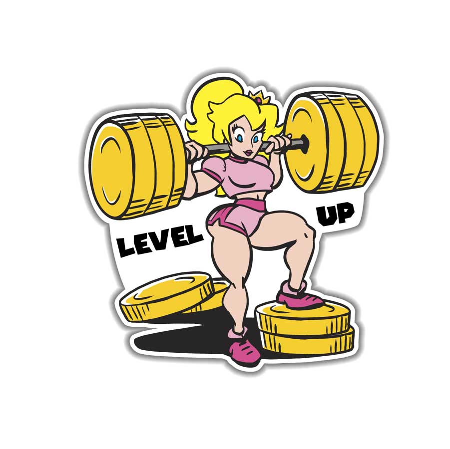 This Princess Levels Up - Sticker