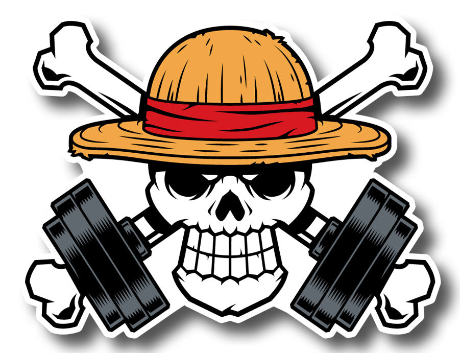 Straw Hat Pirate Skull - Sticker