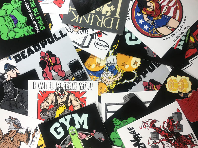 🎁 Flex Comics Mystery Sticker 6-Pack