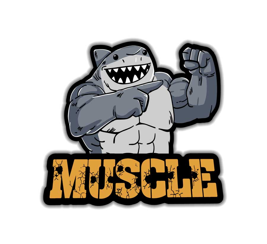Muscle - Sticker
