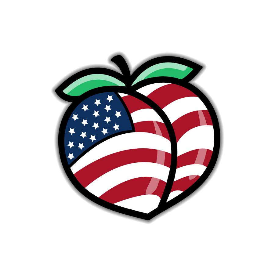 American Peach - Sticker