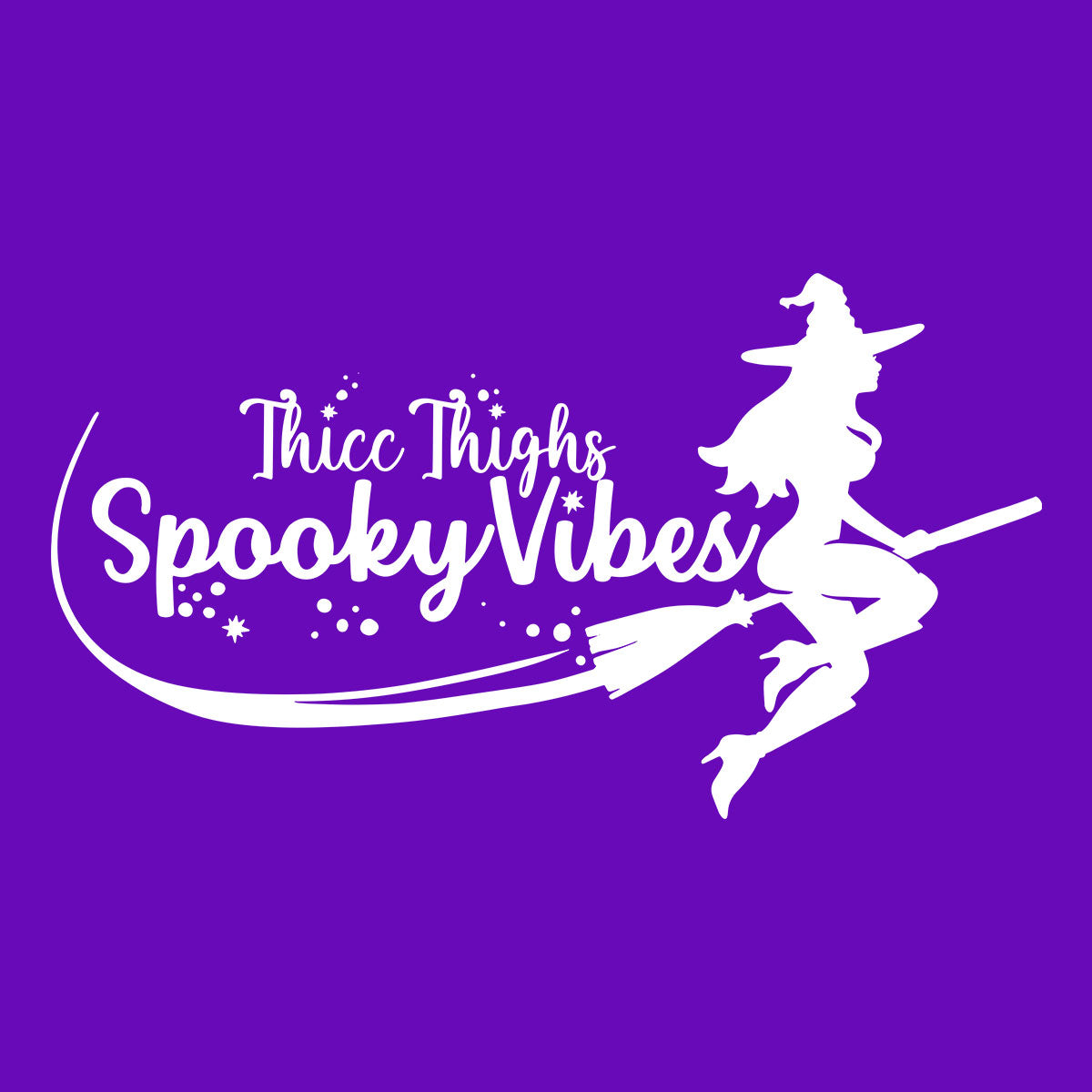 Thicc Thighs Spooky Vibes: Female Witch