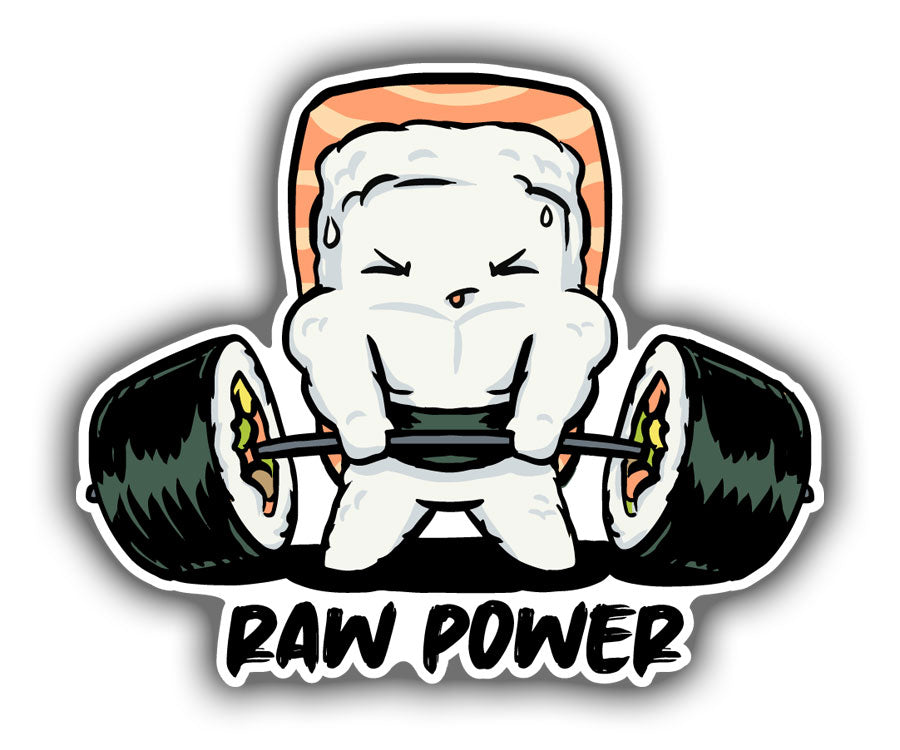 Raw Power Deadlift Sushi - Sticker