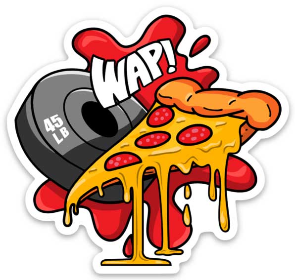 WAP (Weights and Pizza) - Sticker