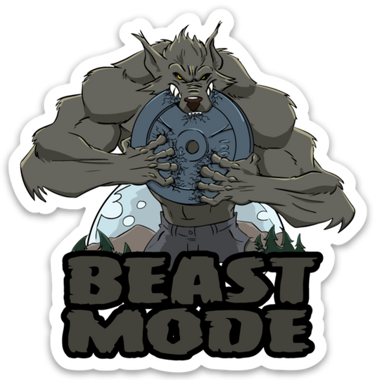 Beast Mode Werewolf - Vinyl Sticker