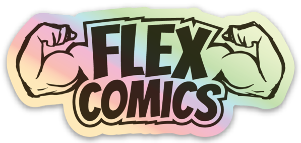Flex Comics Hologram Logo - Vinyl Sticker